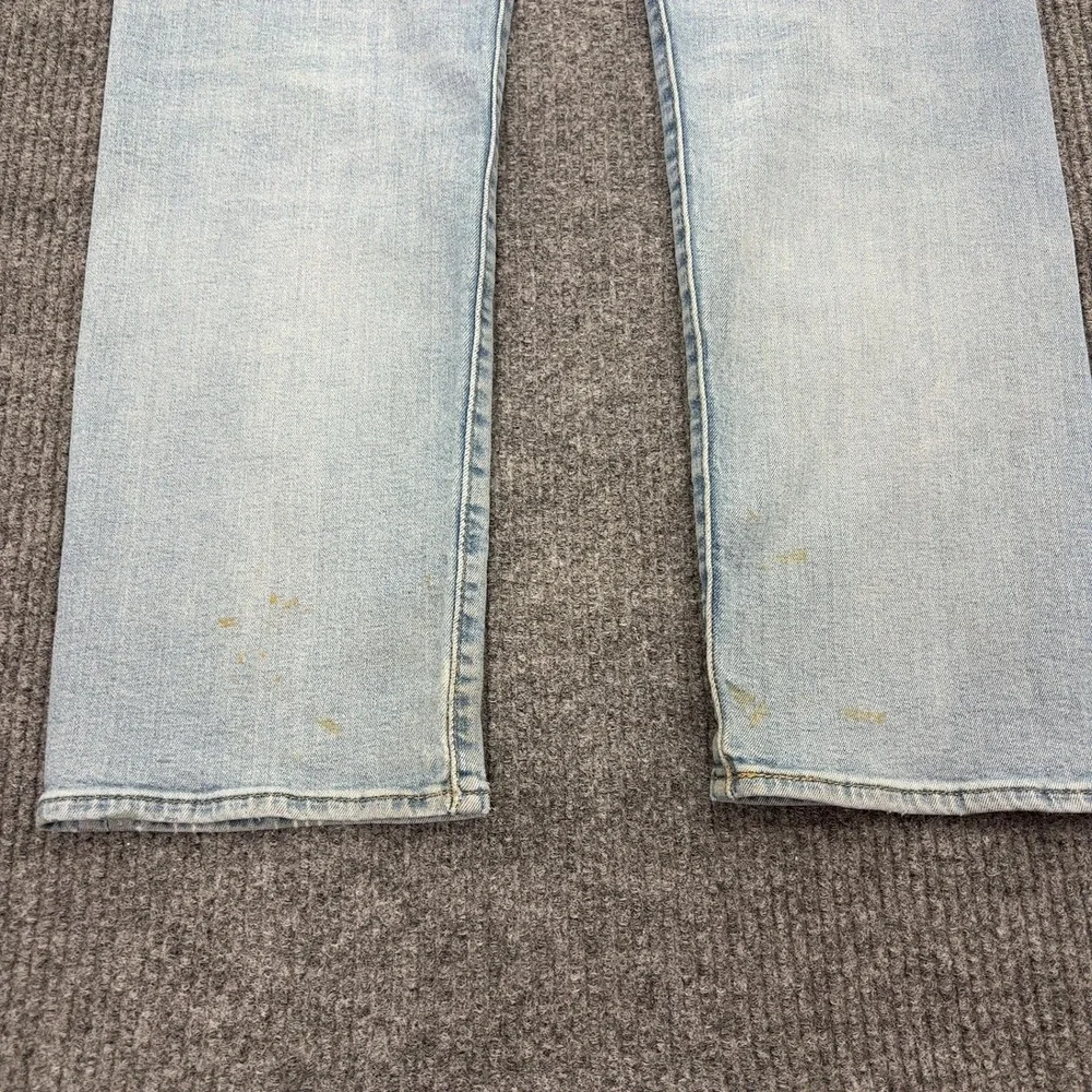 Levis 501 Jeans Mens 34x30 Blue Cotton Polyester Stretch Straight Leg Casual